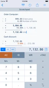 CalcTape Paper Tape Calculator screenshot 0