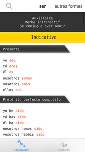 Conjugation : Spanish verbs screenshot 1