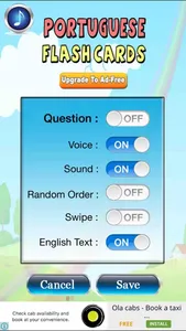 Learn Portuguese Cards screenshot 4