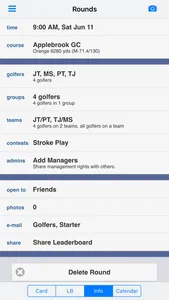 BlueGolf Rounds screenshot 1