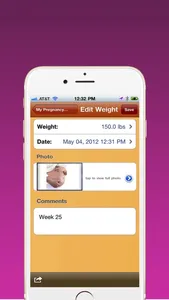 Pregnancy Weight Tracker Lite screenshot 1