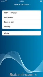 Abanfin Financial Calculator screenshot 0