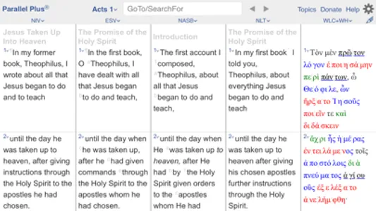 PARALLEL PLUS Bible-study app screenshot 0