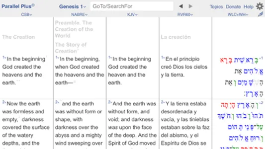 PARALLEL PLUS Bible-study app screenshot 1