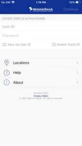 Metairie Bank Mobile screenshot 0