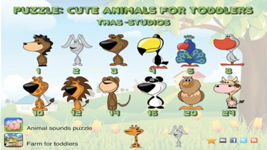 Puzzle: Cute animals for toddlers screenshot 4