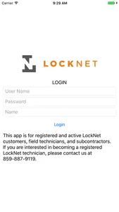 LockNet Field App screenshot 0