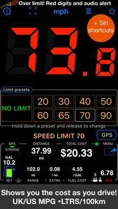 Speedometer 55 Pro. GPS kit. screenshot 1