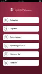 Chambre des Députés Luxembourg screenshot 0