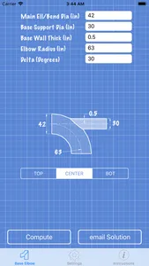 Piping Base Elbow Layout Calc screenshot 1