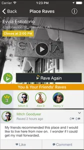 Raved - Guide to Great Restaurants, Bars & Stores Nearby screenshot 0