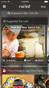 Raved - Guide to Great Restaurants, Bars & Stores Nearby screenshot 1