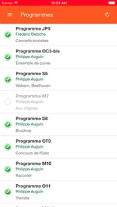 Planning d'orchestre screenshot 0