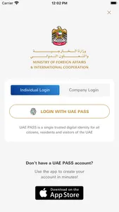 UAE MOFA screenshot 1