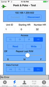 Modbus Peek & Poke screenshot 1