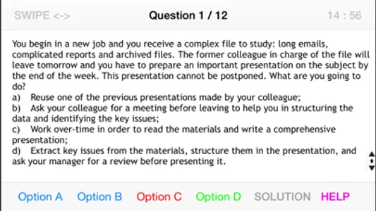 Situational Judgement Test screenshot 2