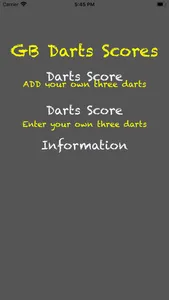 GBDartsScore screenshot 1