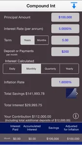 Compound Interest Calc screenshot 0