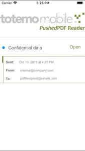 totemomobile PushedPDF Reader screenshot 0