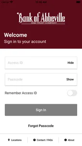 Bank of Abbeville Mobile screenshot 1