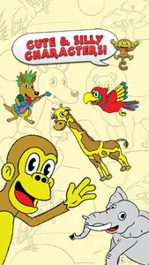 Coloring Animal Zoo Touch To Color Activity Coloring Book For Kids and Family Preschool Ultimate Edition screenshot 1