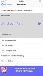 Speak Japanese Phrasebook Lite screenshot 3