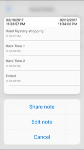 Shop It Timer Notes screenshot 1