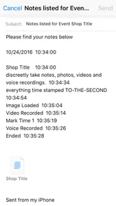 Shop It Timer Notes screenshot 2