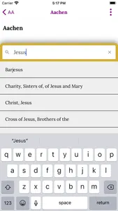 Catholic Encyclopedia screenshot 2