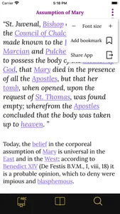 Catholic Encyclopedia screenshot 3