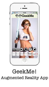 Geek Me - Geekfy yourself! Augmented Reality to add funny Geek Glasses screenshot 1