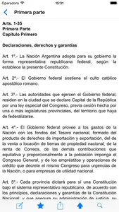 Constitución Argentina screenshot 1