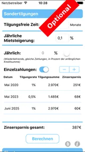 Tilgungsplan screenshot 4
