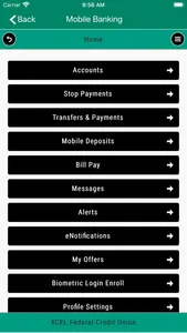 XCEL FCU Mobile Application screenshot 2