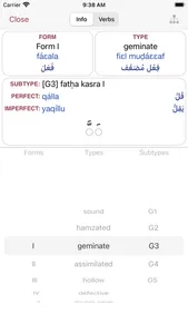 CAVE Arabic Verb Conjugator screenshot 1