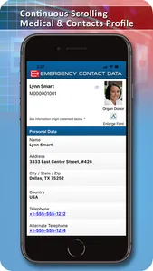 Emergency Contact Data screenshot 1