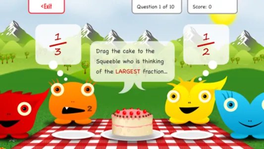 Squeebles Fractions screenshot 2