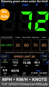 Speedometer 55 GPS Speed & HUD screenshot 0