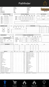 Real Sheet: Pathfinder + Dice Table screenshot 1