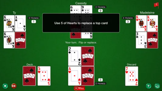 Golf Card Game HD screenshot 0