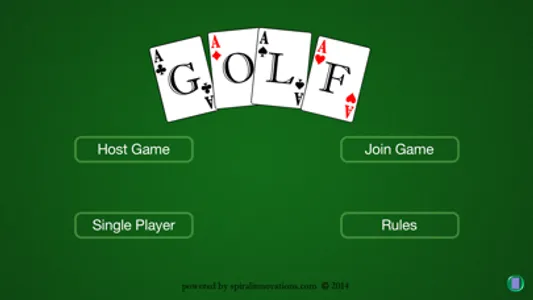 Golf Card Game HD screenshot 2