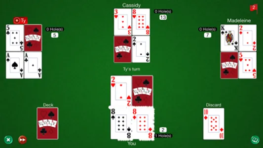 Golf Card Game HD screenshot 3