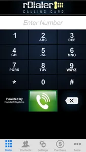 rDialer Calling Card  Dialer screenshot 1