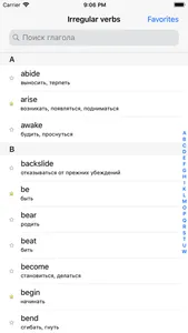 Irregular verbs screenshot 0