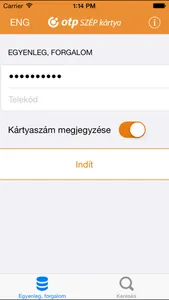 SZÉP kártya screenshot 2