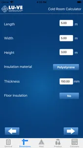 Cold Room Calculator screenshot 1