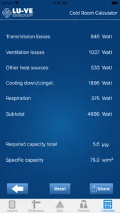 Cold Room Calculator screenshot 4