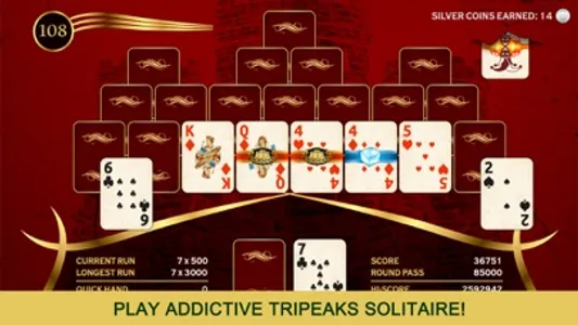 Towers TriPeaks Solitaire screenshot 0