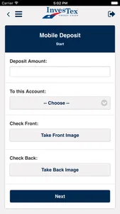 InvesTex Credit Union Mobile screenshot 2