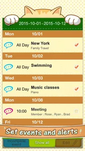 Catlendar & Diary Lite screenshot 2